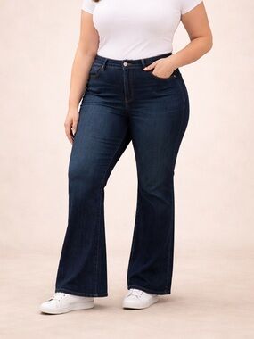 GAP ’70s Flare High Rise Jeans – Dark Wash